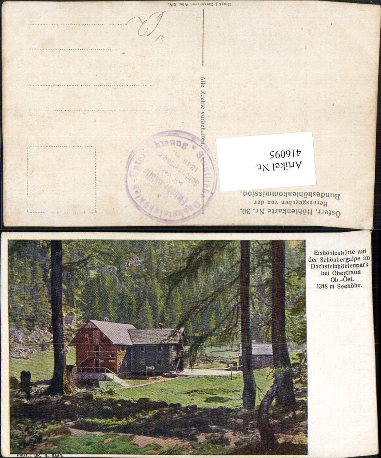 416095,Eishöhlenhütte auf der Schönbergalpe im Dachsteinhöhlenpark b. Obertraun