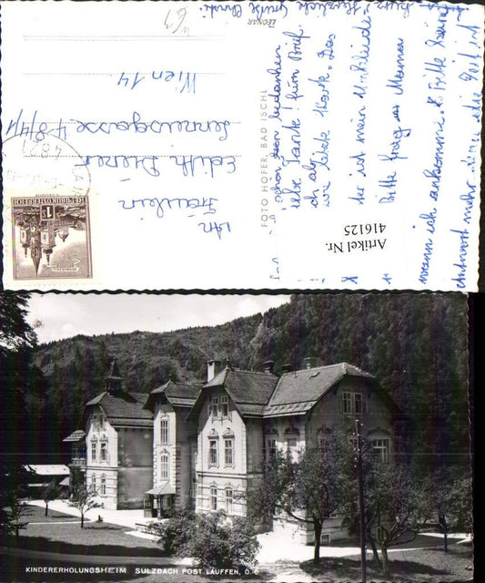 416125,Lauffen b. Bad Ischl Kindererholungsheim Sulzbach