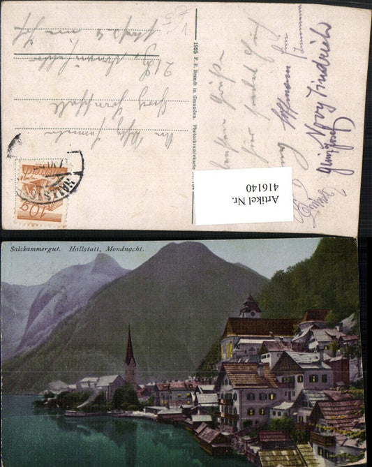 416140,Hallstatt Teilansicht Kirchen Bergkulisse pub F. E. Brandt 764