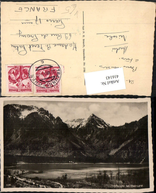416143,Offensee See b. Ebensee Bergkulisse pub F. E. Brandt 5286