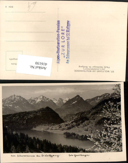 416150,Schwarzensee See b. St. Wolfgang Bergkulisse