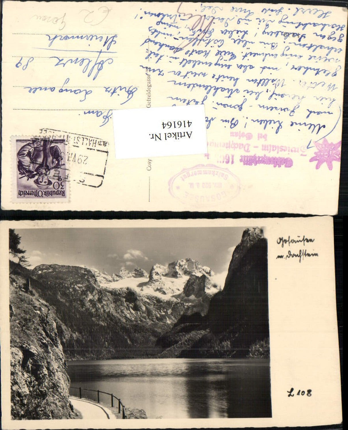 416164,Gosausee See b. Gosau m. Dachstein Bergkulisse