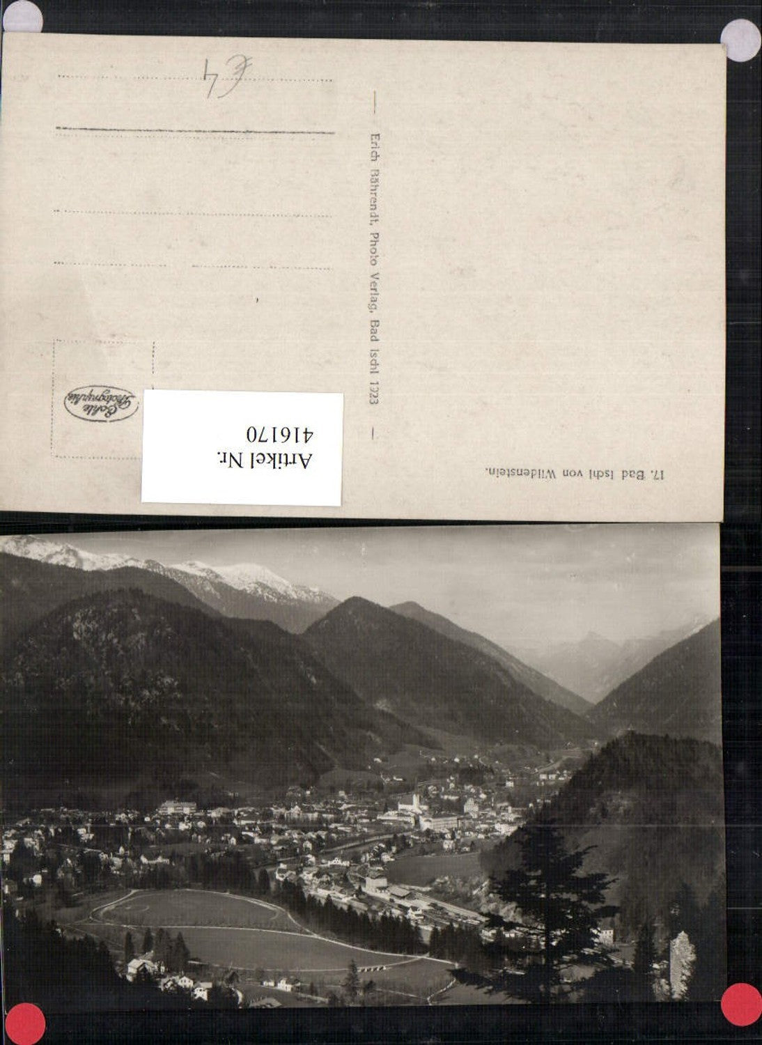 416170,Bad Ischl Totale vom Wildenstein Bergkulisse