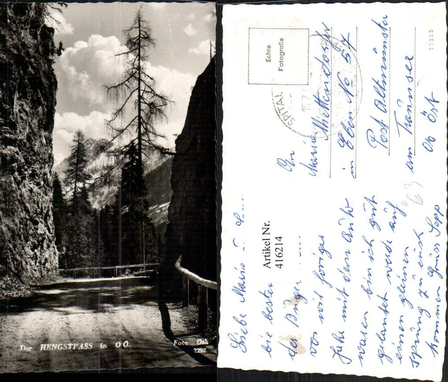 416214,Hengstpass b. Ramsau Straße Bergkulisse pub Foto Oth 2292