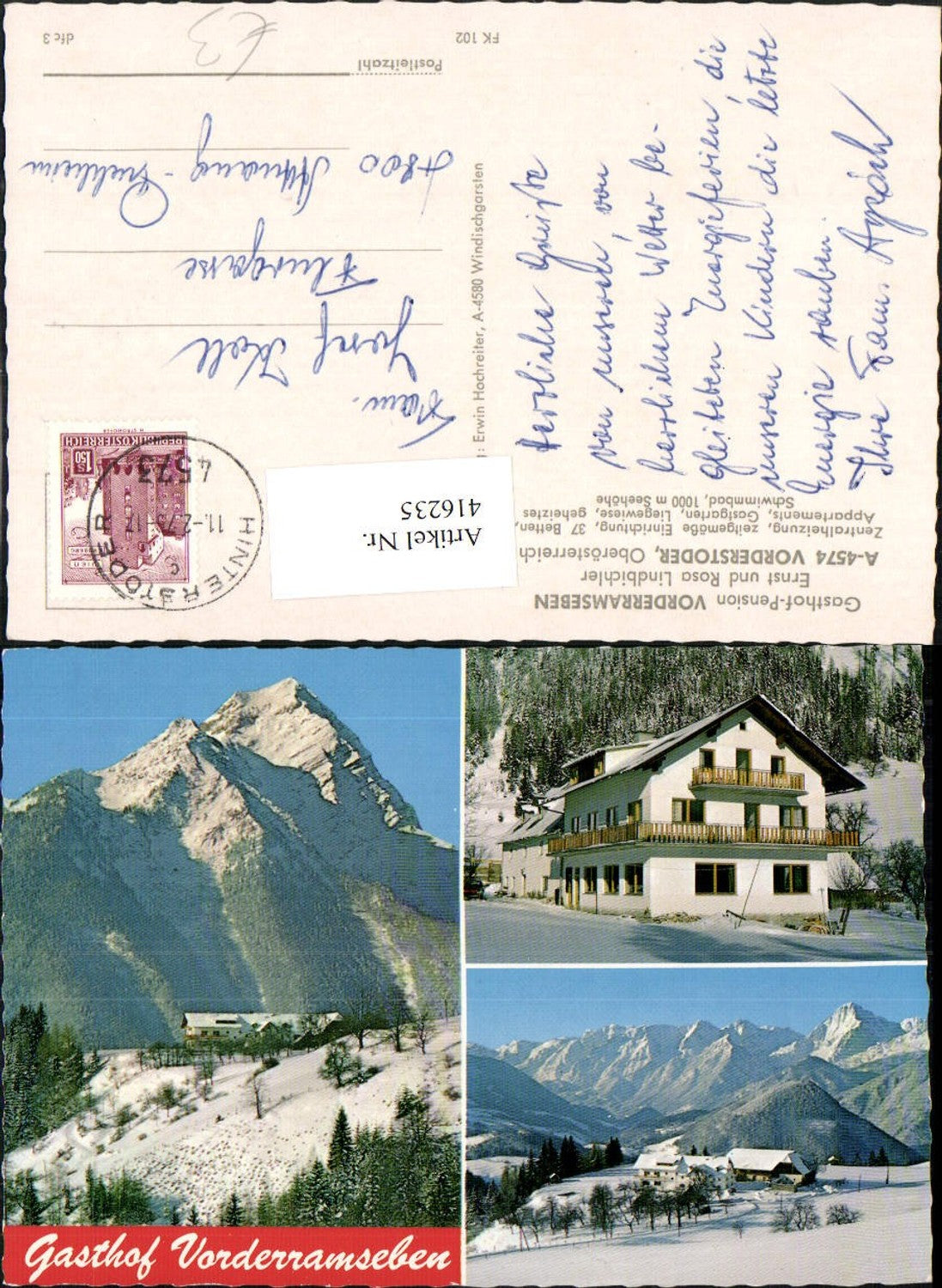 416235,Vorderstoder Gasthof Pension Vorderramseben Mehrbildkarte