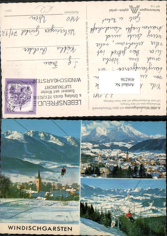 416236,Windischgarsten Totale Sessellift Winterbilder Mehrbildkarte