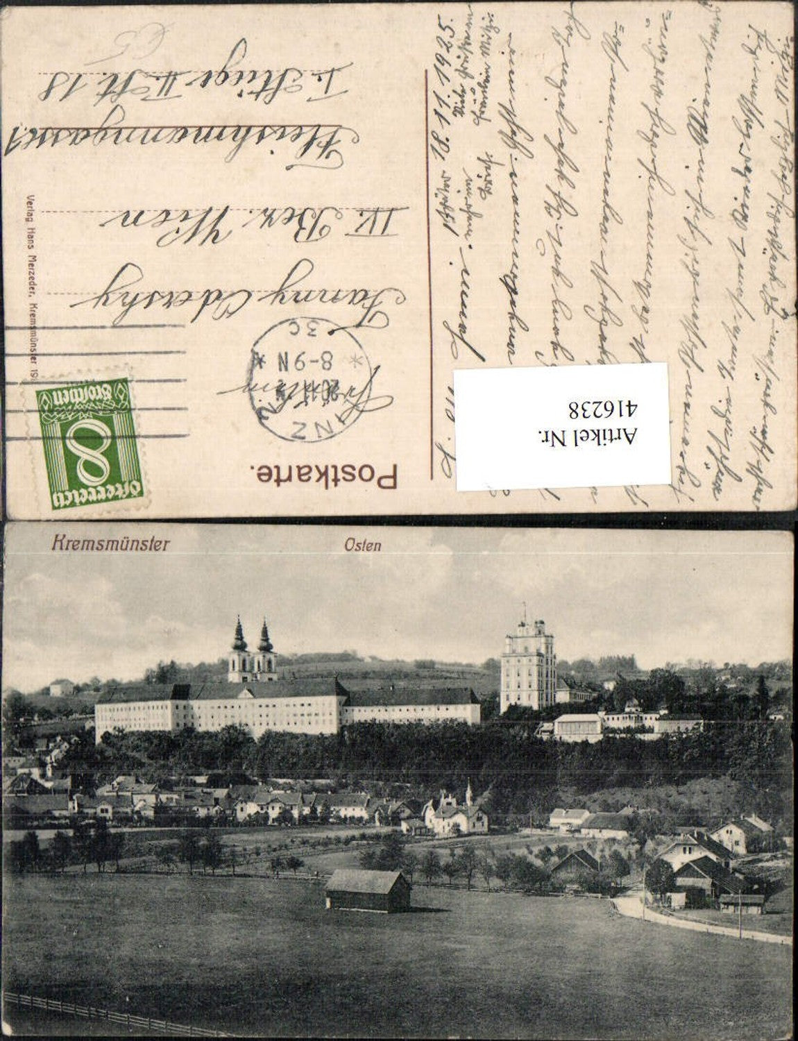 416238, Kremsmünster partial view with pen