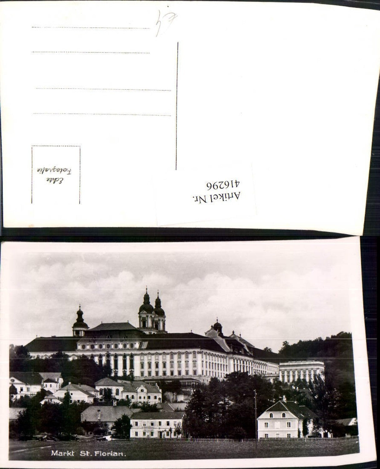 416296,Markt St. Florian Teilansicht m. Stift