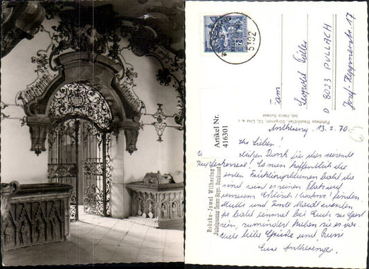 416301,Wilhering Stift Rokoko Gittertor Tor