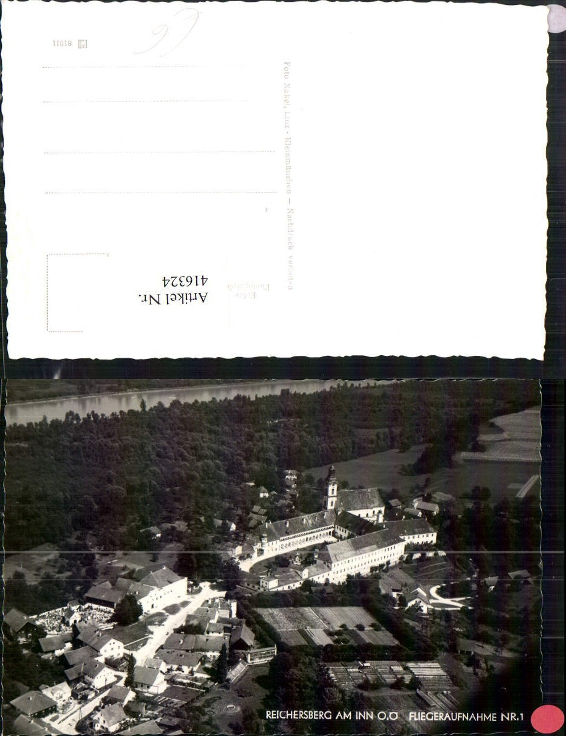 416324,Reichersberg am Inn Totale m. Stift Fliegeraufnahme