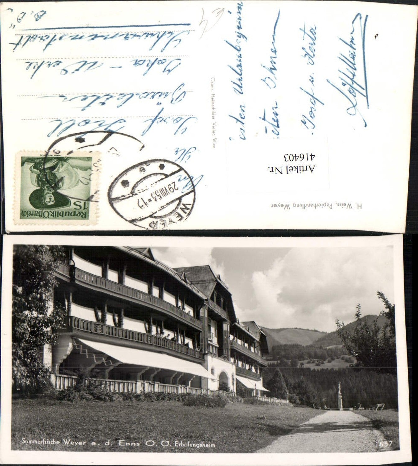 416403,Weyer an d. Enns Erholungsheim