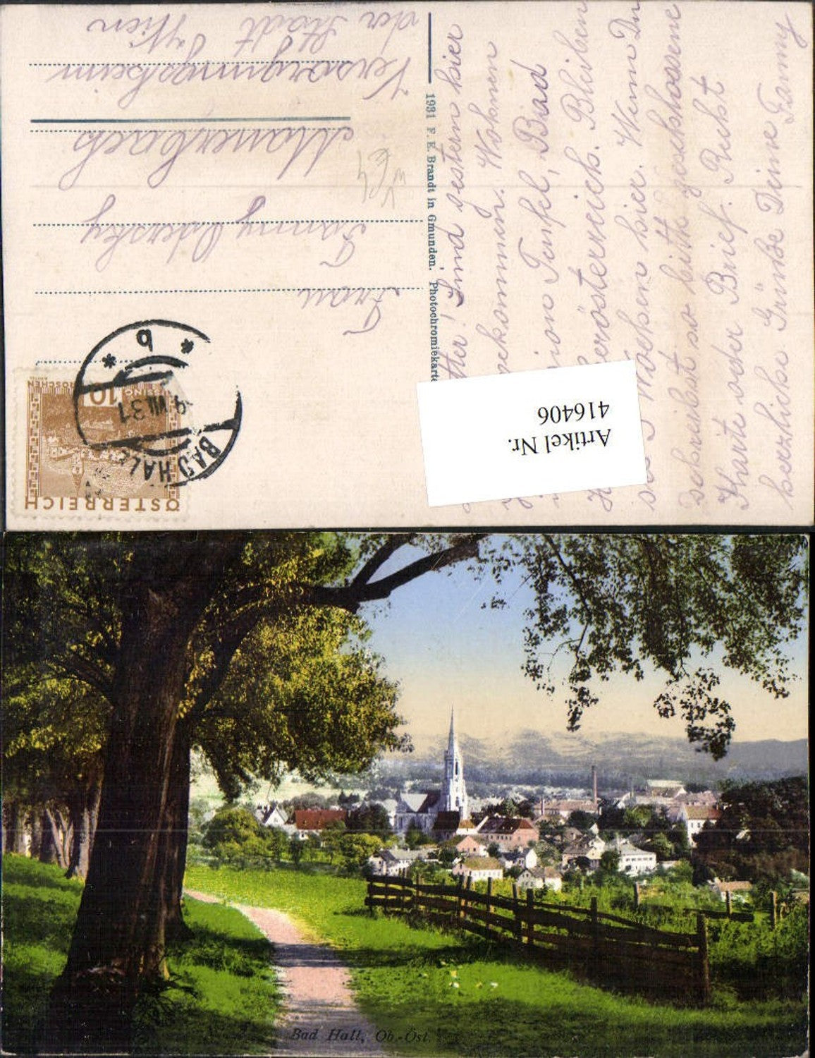 416406,Bad Hall Totale Wegpartie pub F. E. Brandt 1431