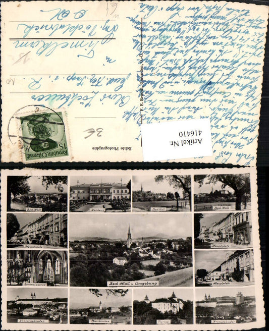 416410,Bad Hall Totale Kurhaus Hauptplatz Feyregg Kremsmünster Mehrbildkarte