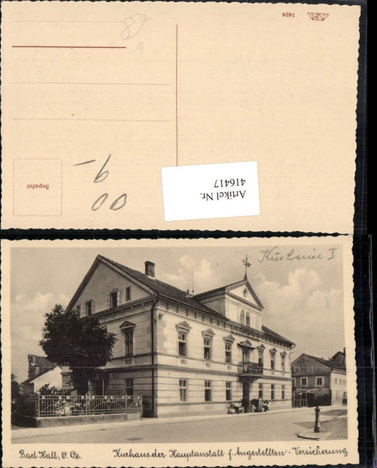 416417,Bad Hall Kurhaus d. Hauptanstalt f. Angestellten-Versicherung