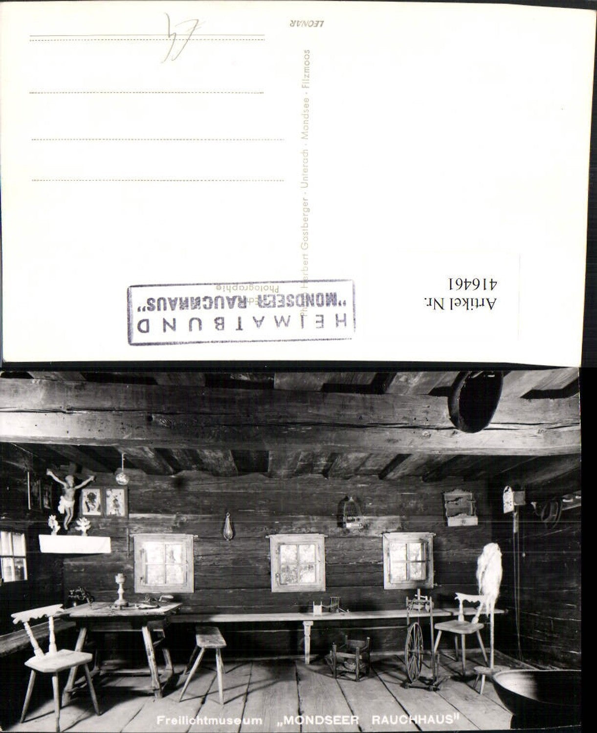 416461,Mondsee Freilichtmuseum Mondseer Rauchhaus Innenansicht