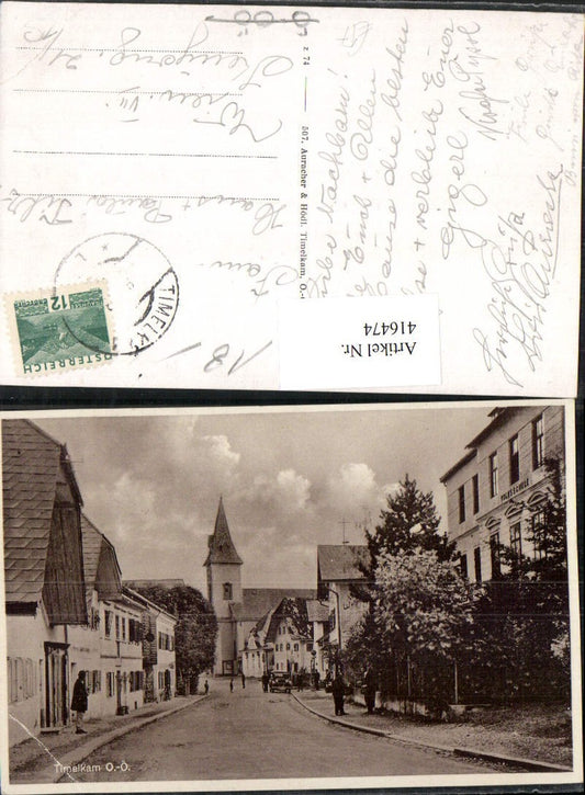 416474,Timelkam Straßenansicht Kirche