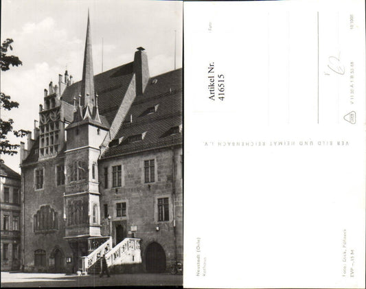 416515,Neustadt an d. Orla Rathaus Gebäude pub VEB