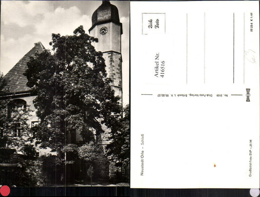 416516,Neustadt an d. Orla Schloss Turm