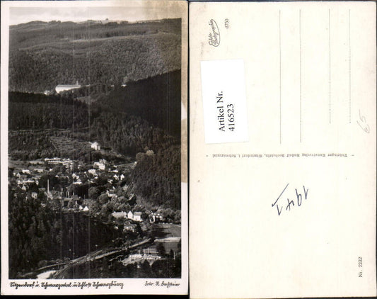 416523, Sitzendorf im Schwarzatal Totale m. Schloss Schwarzburg