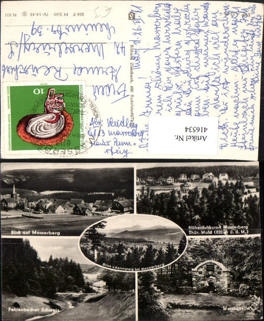 416534, Masserberg Totale Werraquelle Fehrenbacher Schweiz Multi-image map