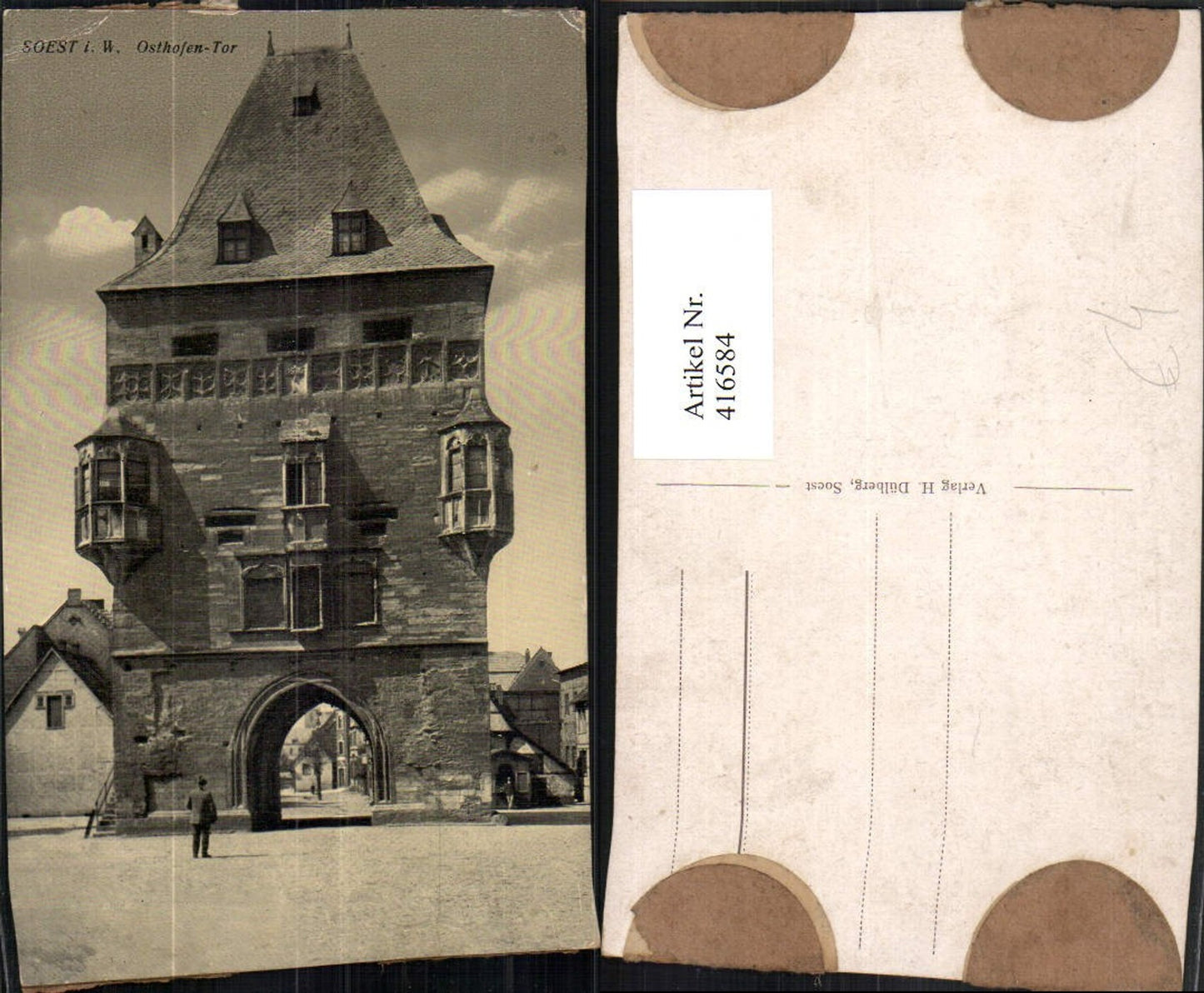 416584,Soest Osthofen-Tor Turm Erker Straßenansicht