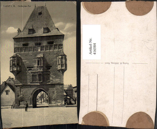 416584,Soest Osthofen-Tor Turm Erker Straßenansicht