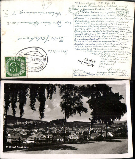 416587,Blick auf Arnsberg im Sauerland Totale