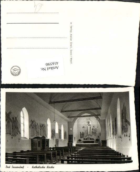 416590,Bad Sassendorf Katholische Kirche Innenansicht