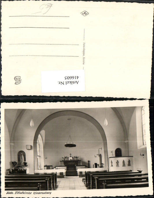 416605,Niedersalwey Katholische Filialkirche Kirche Innenansicht