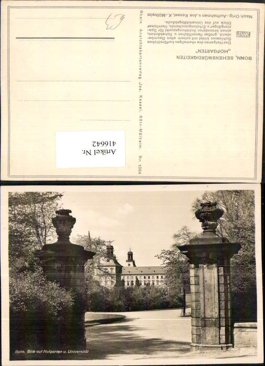 416642,Bonn am Rhein Blick auf Hofgarten u. Universität