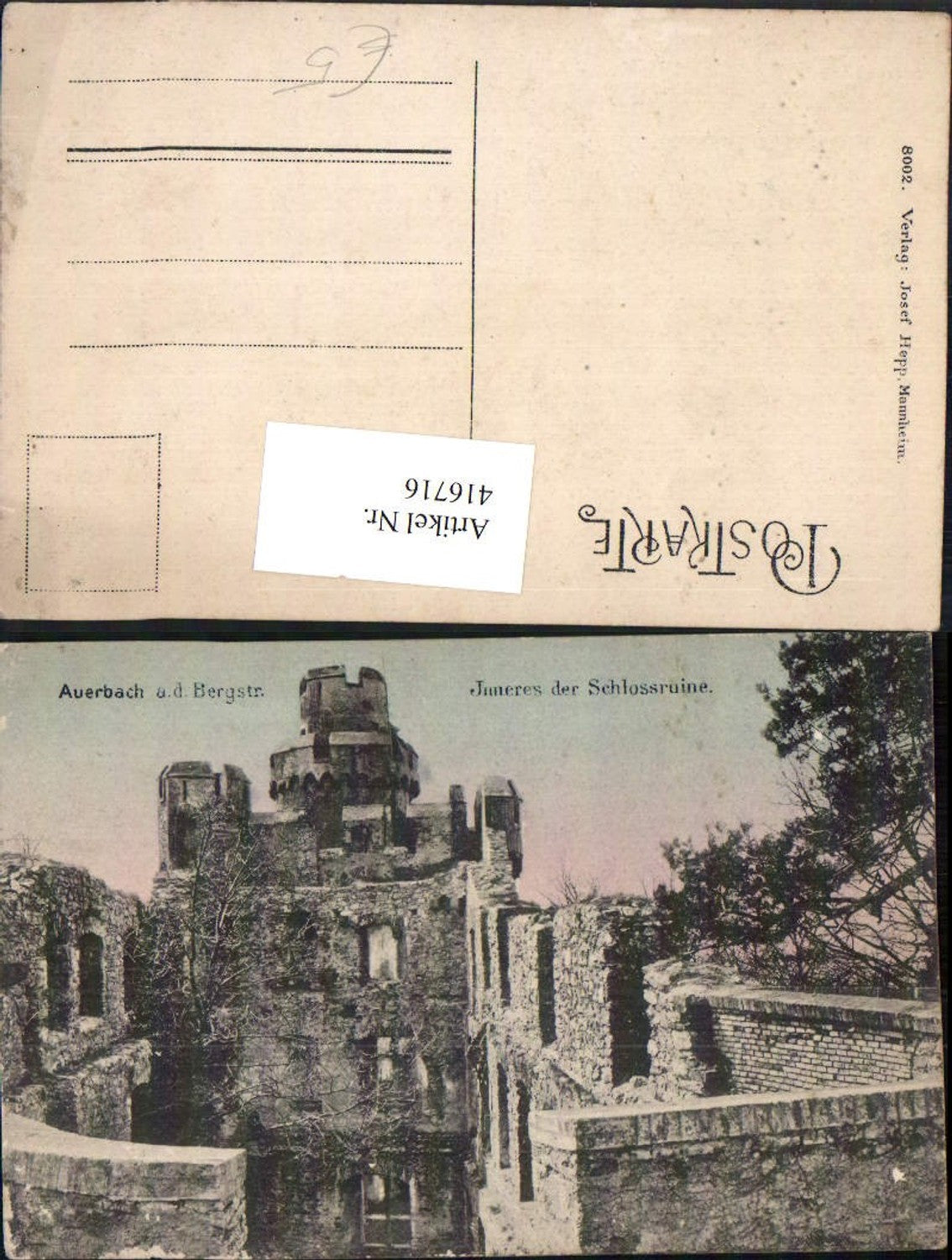 Alte Ansichtskarte – Old Postcard