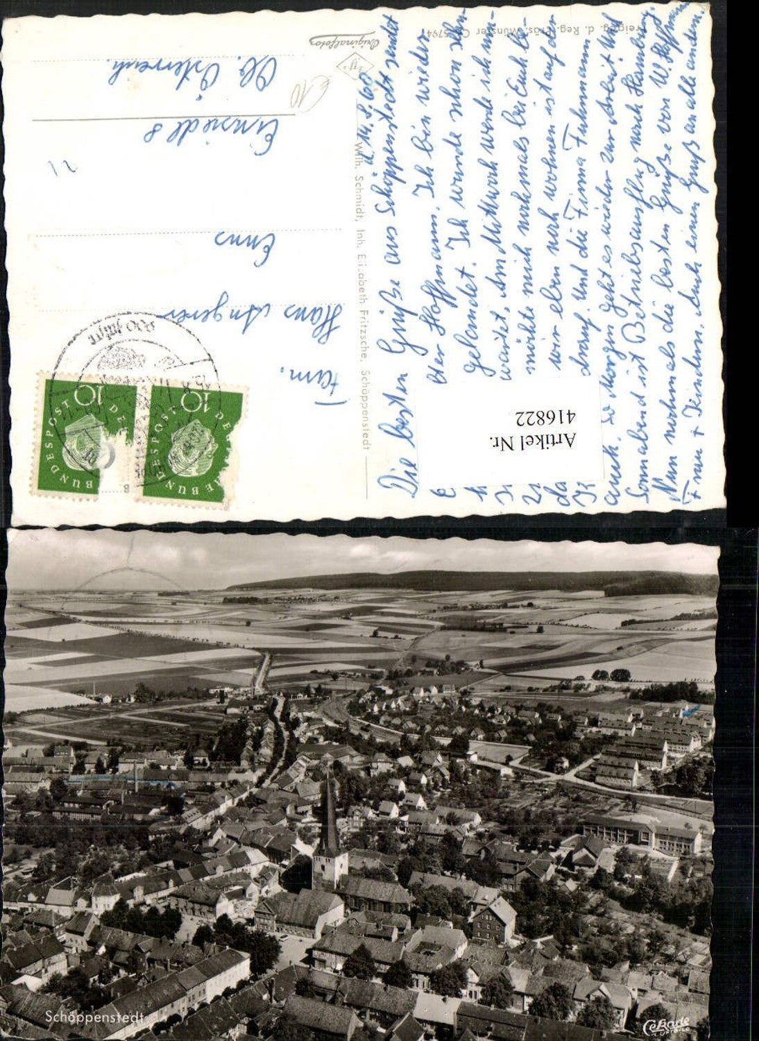 416822,Schöppenstedt Totale Fliegeraufnahme