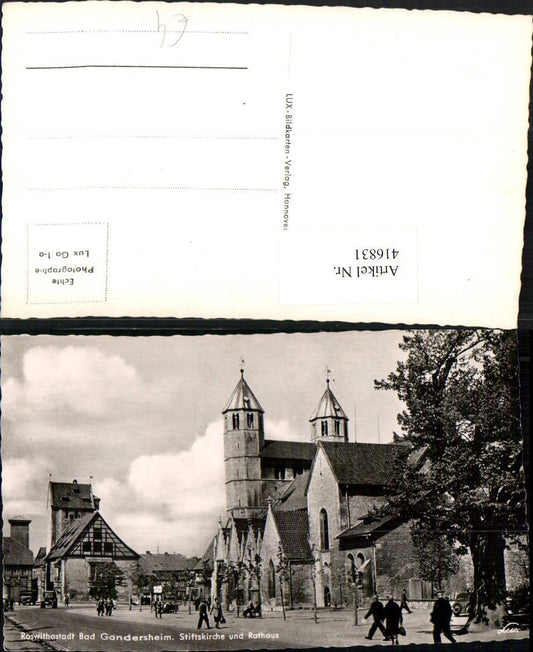 416831,Bad Gandersheim Stiftskirche Kirche u. Rathaus