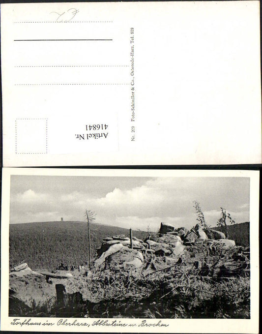 416841,Torfhaus im Oberharz Abbesteine u. Brocken