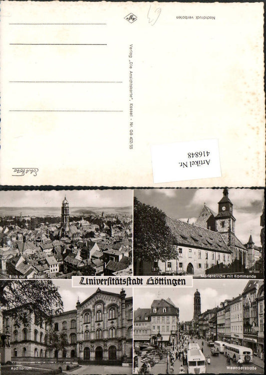 416848,Göttingen Totale Marienkirche Auditorium Busse Mehrbildkarte