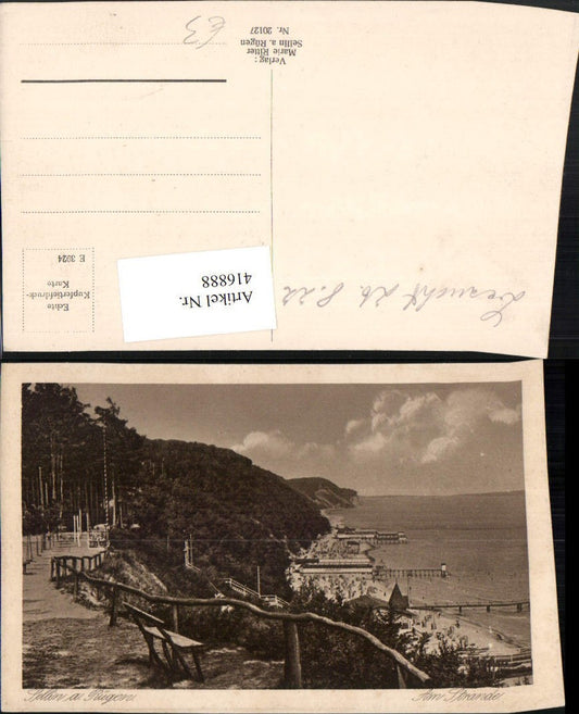 416888,Sellin auf Rügen Blick zum Strand