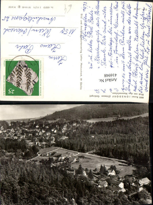 416948,Jonsdorf Teilansicht von den Nonnenfelsen