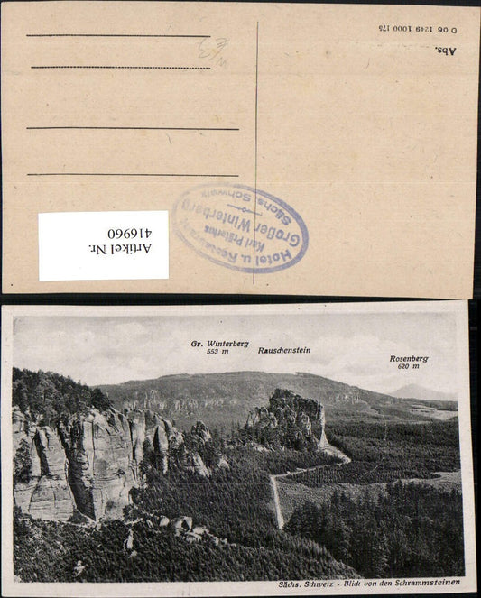 416960,Sächsische Schweiz Blick von den Schrammsteinen b. Bad Schandau Felsen