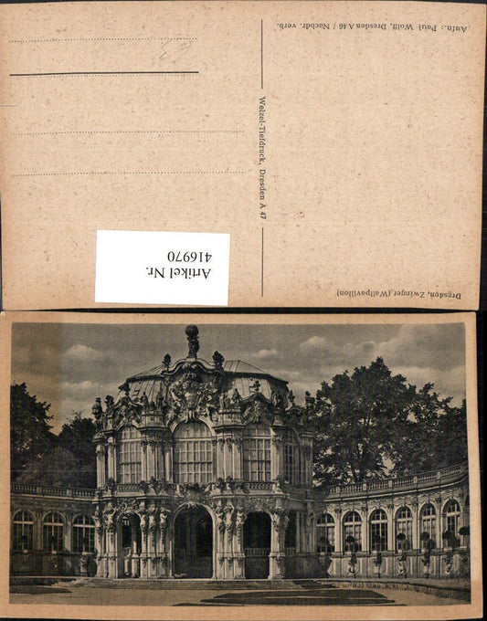 416970,Dresden Zwinger Wallpavillon