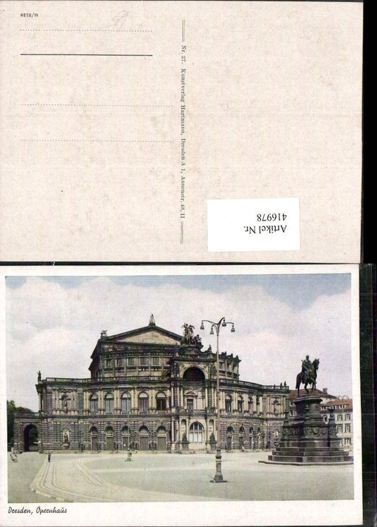 416978,Dresden Opernhaus Oper Gebäude Denkmal Statue