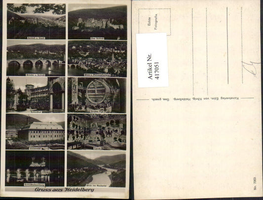 417051, Heidelberg Total Castle Bridge University Large Barrel Multiview Map