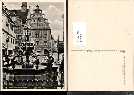417062, Ulm on the Danube, fountain in front of the museum