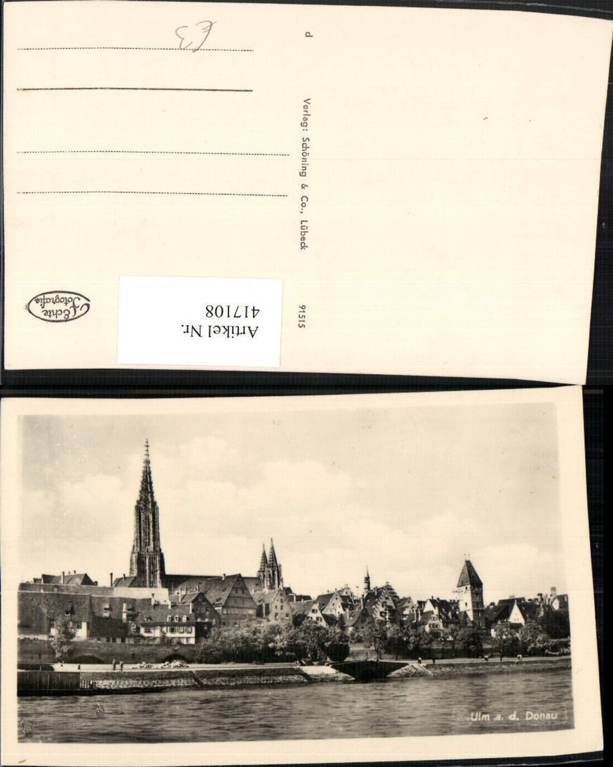 417108,Ulm an d. Donau Teilansicht Kirche