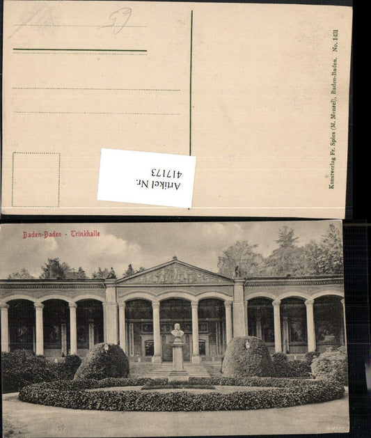 417173, Baden-Baden Trinkhalle building bust