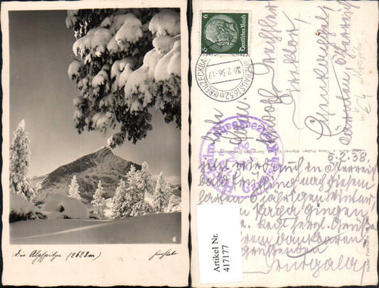 417177,Alpspitze b. Garmisch-Partenkirchen Bergkulisse Winterbild pub Hans Huber 4506
