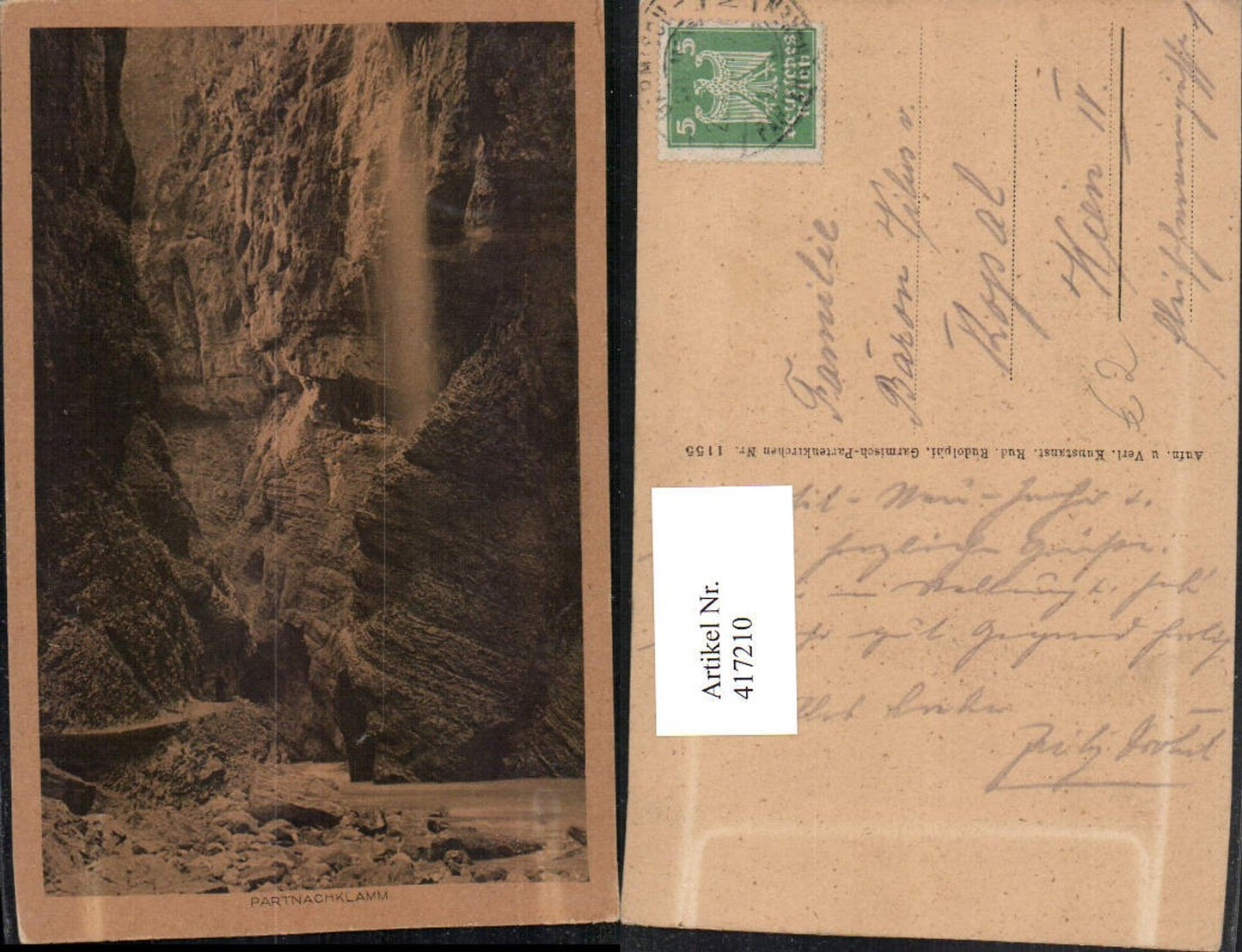 417210,Partnachklamm Schlucht b. Garmisch-Partenkirchen