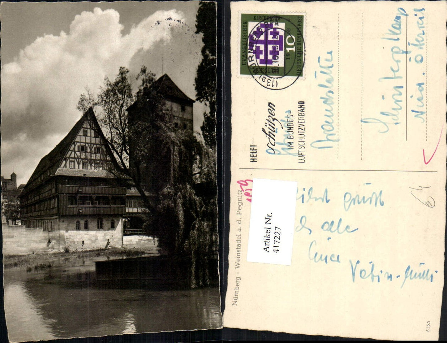 417227,Nürnberg Weinstadel an d. Pegnitz Turm