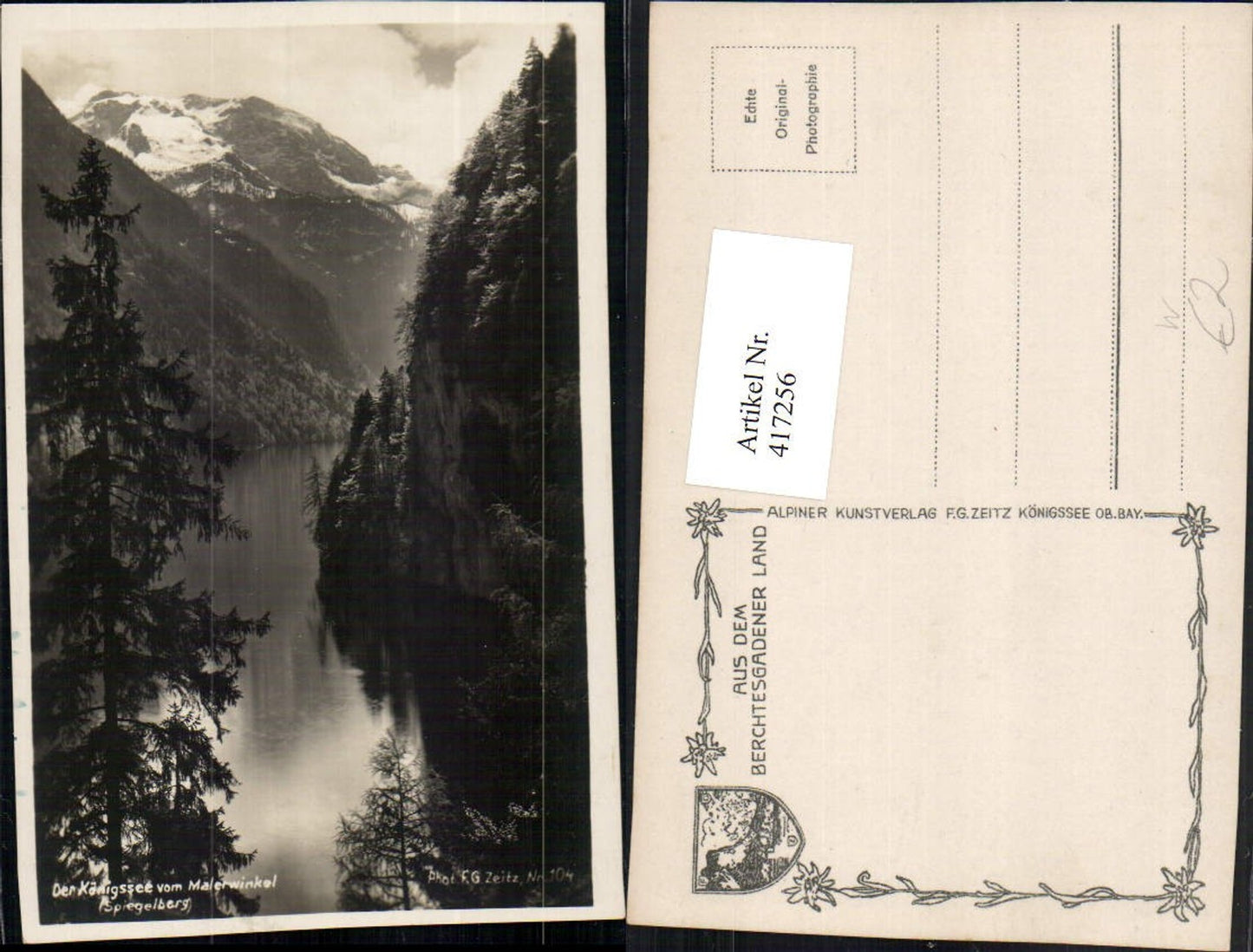 417256,Königssee See b. Schönau vom Malerwinkel Bergkulisse