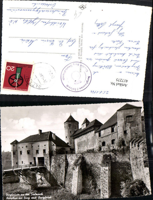 417275,Burghausen an d. Salzach Hauptbau der Burg m. Bergfried