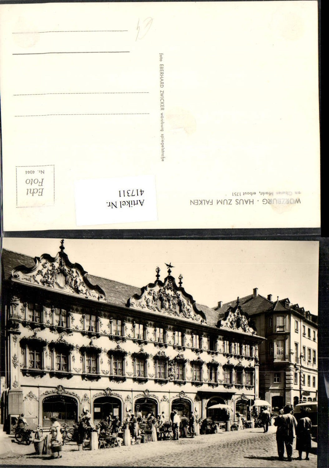 417311,Würzburg Haus zum Falken
